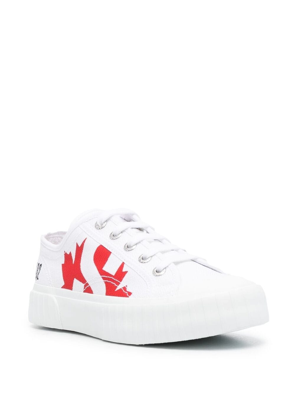 DSQUARED2 x SUPERGA Women Logo Sneakers White - MAISONDEFASHION.COM