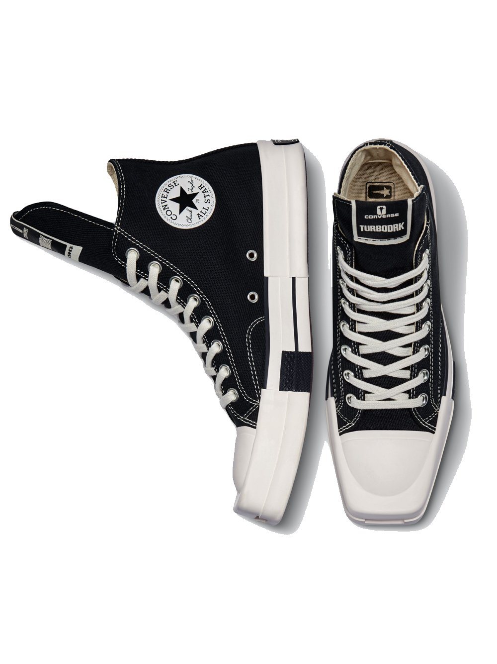 CONVERSE X DRKSHDW TURBODRK HI Chuck 70 Black - MAISONDEFASHION.COM