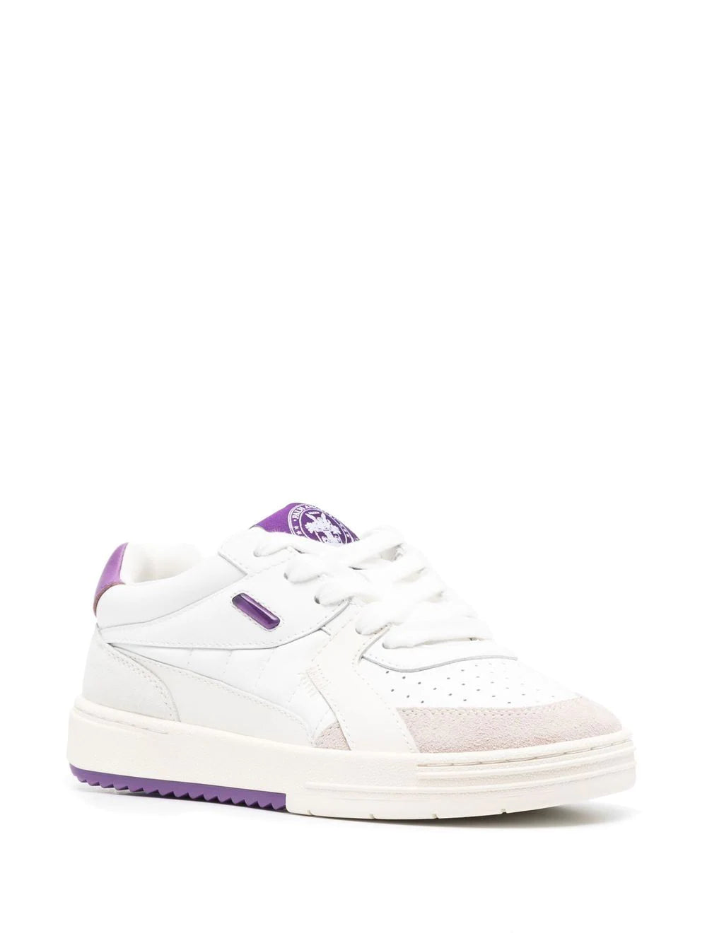 PALM ANGELS WOMEN Palm University White Purple - MAISONDEFASHION.COM