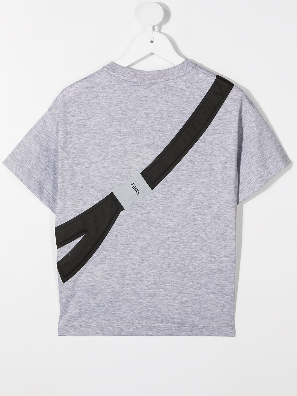 FENDI KIDS Belt Bag T-shirt Grey - MAISONDEFASHION.COM