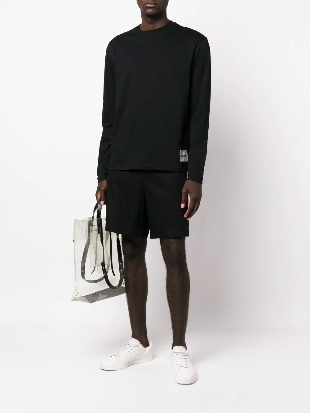 JIL SANDER L/S T-Shirt 3 Pack Black - MAISONDEFASHION.COM