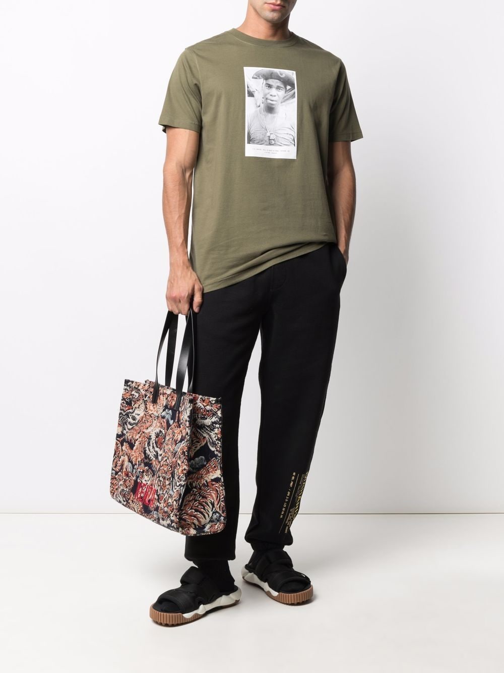 MAHARISHI Miltype straight-leg cotton joggers Black - MAISONDEFASHION.COM