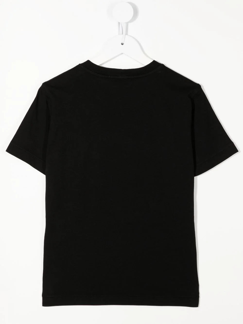 STONE ISLAND KIDS Logo-print Detail T-shirt Black - MAISONDEFASHION.COM