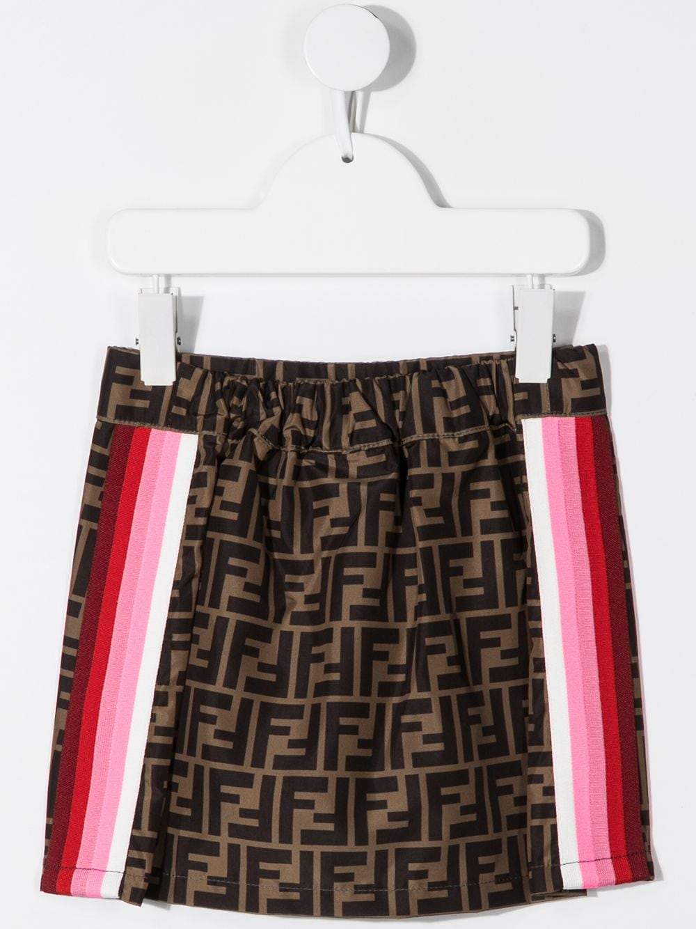 FENDI KIDS FF Monogram Pink Tape Skirt - Maison De Fashion 