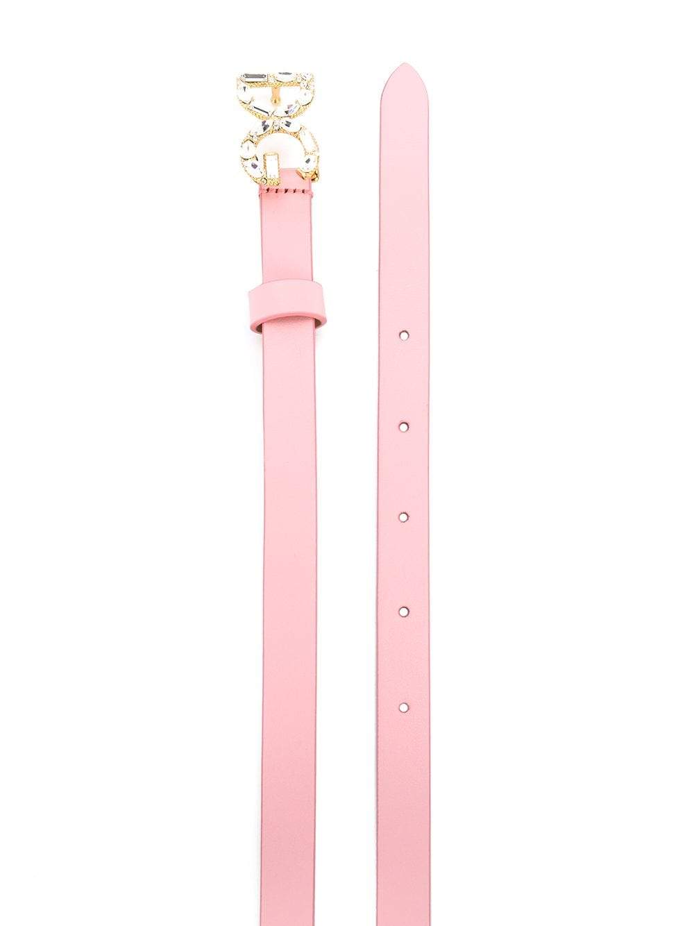 DOLCE & GABBANA KIDS 'DG' Buckle Belt - Maison De Fashion 