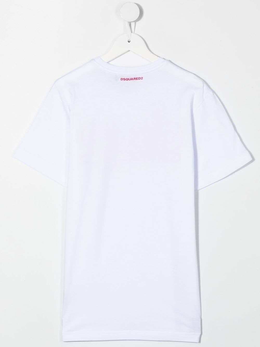 DSQUARED2 KIDS DSQ2 Logo Print T-Shirt White - MAISONDEFASHION.COM