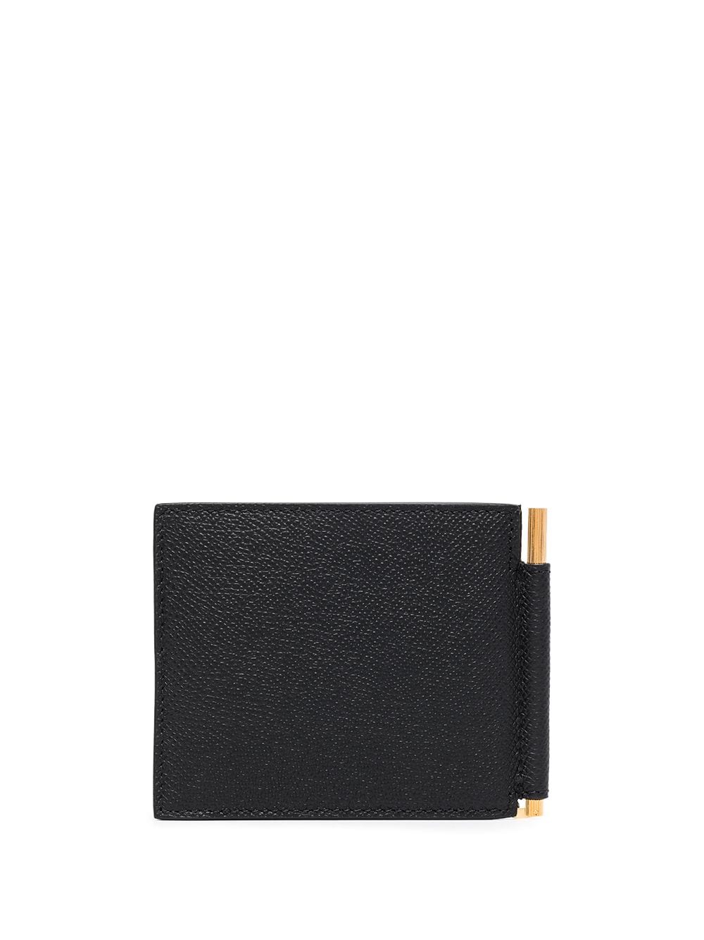 TOM FORD Money-clip leather wallet Black - MAISONDEFASHION.COM