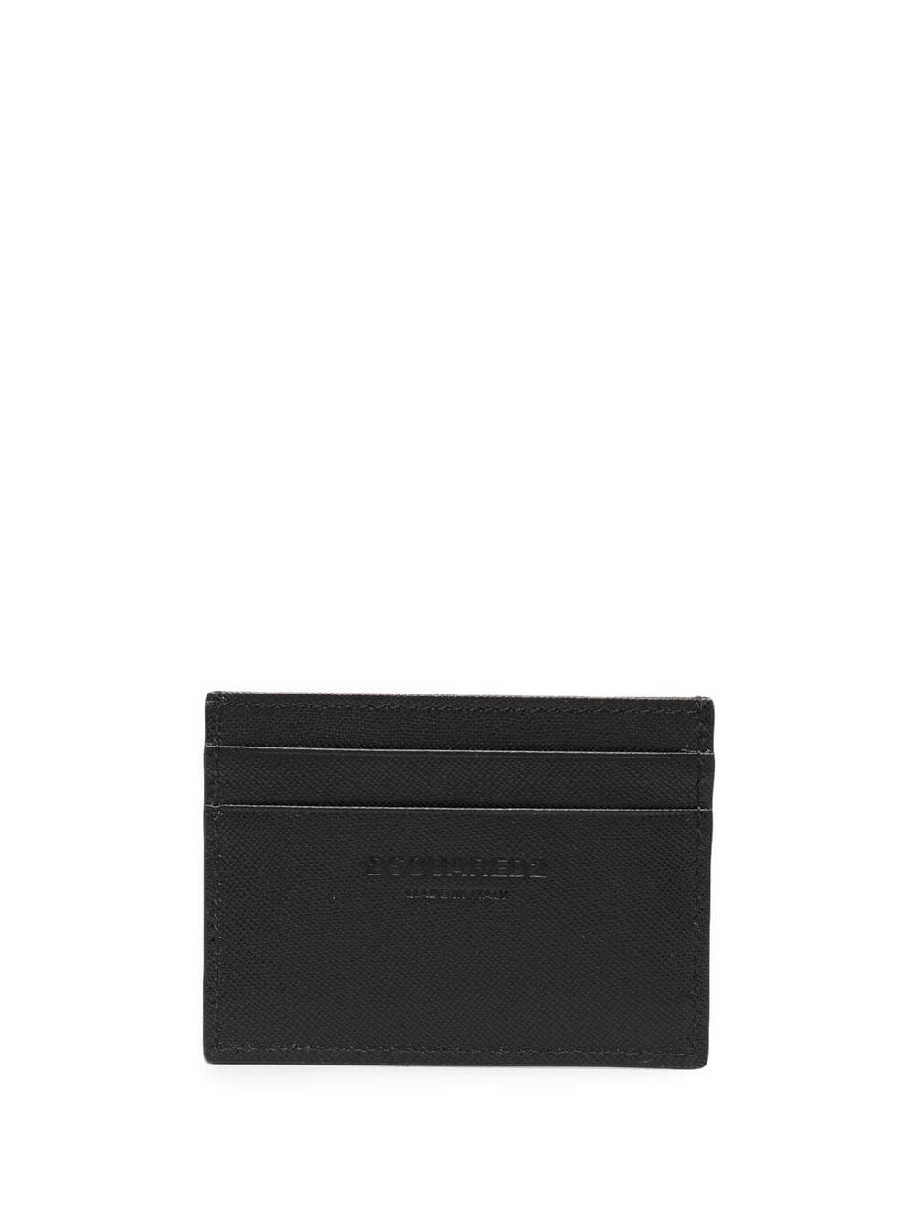 DSQUARED2 Logo Card Holder Black - MAISONDEFASHION.COM