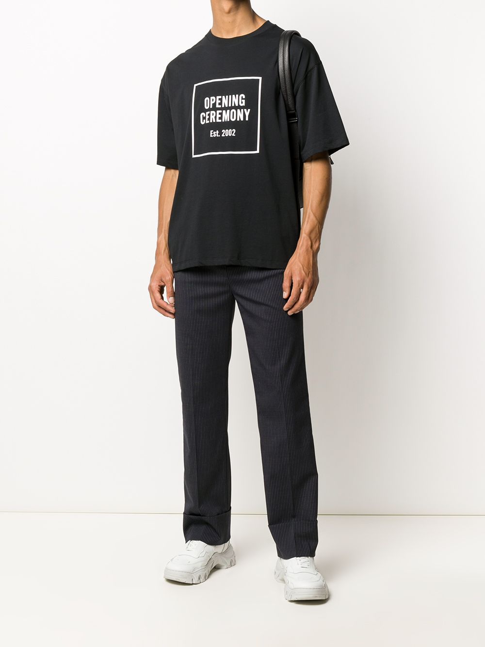 Opening Ceremony Box Logo Print T-shirt Black - Maison De Fashion 