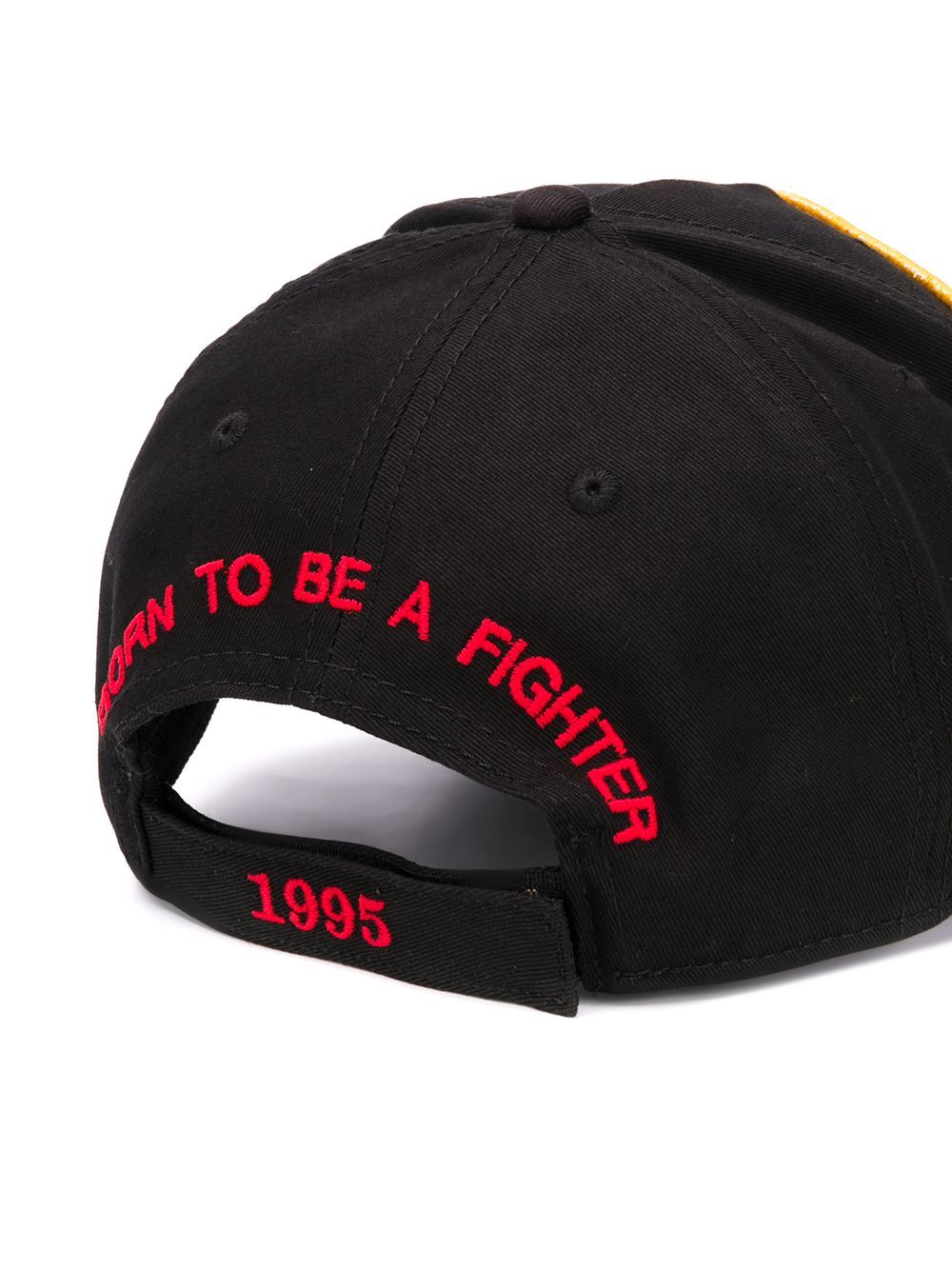 DSQUARED2 'Born In Canada' Red Logo Cap Black - Maison De Fashion 