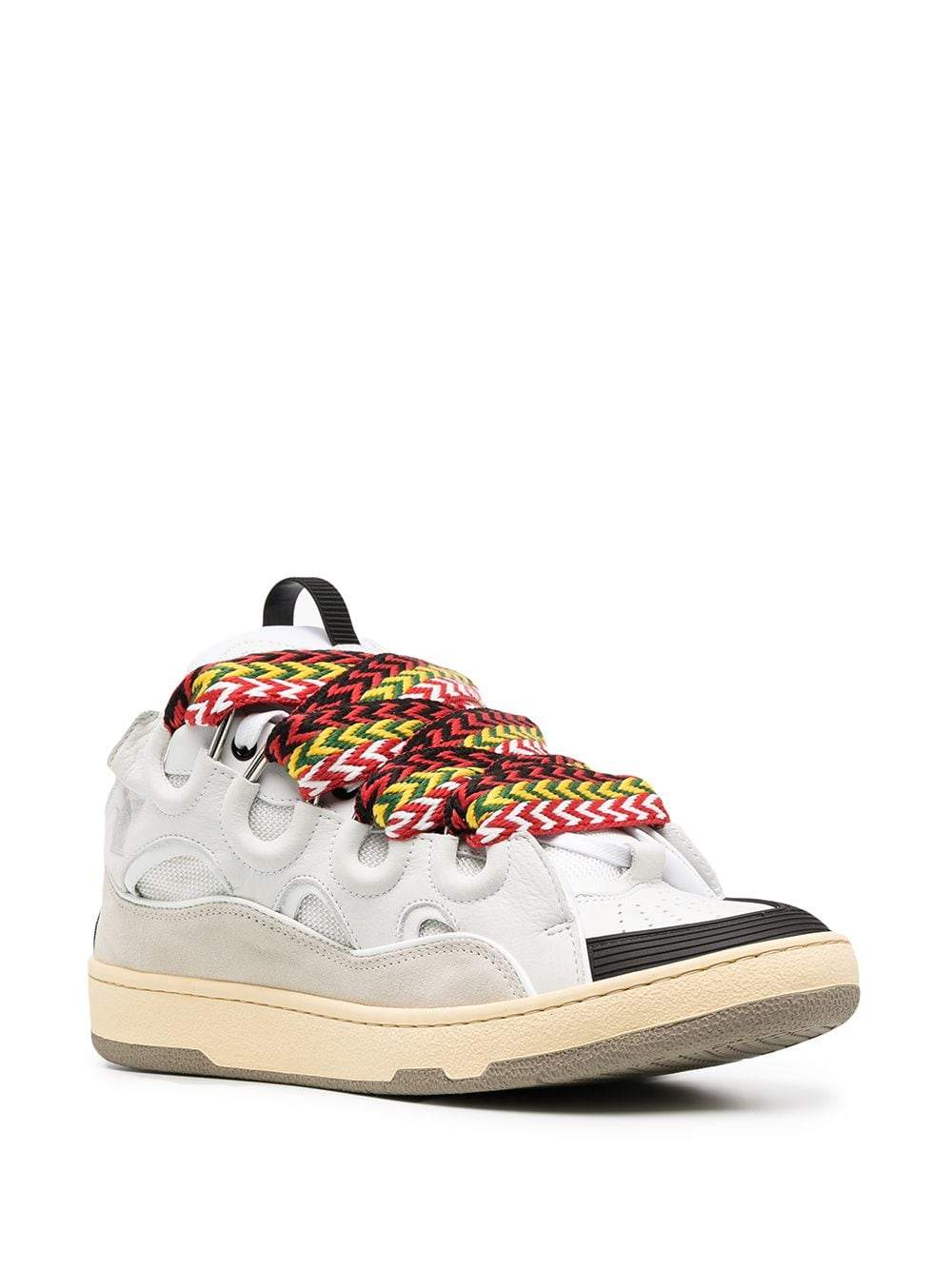 LANVIN Curb Sneakers White - MAISONDEFASHION.COM