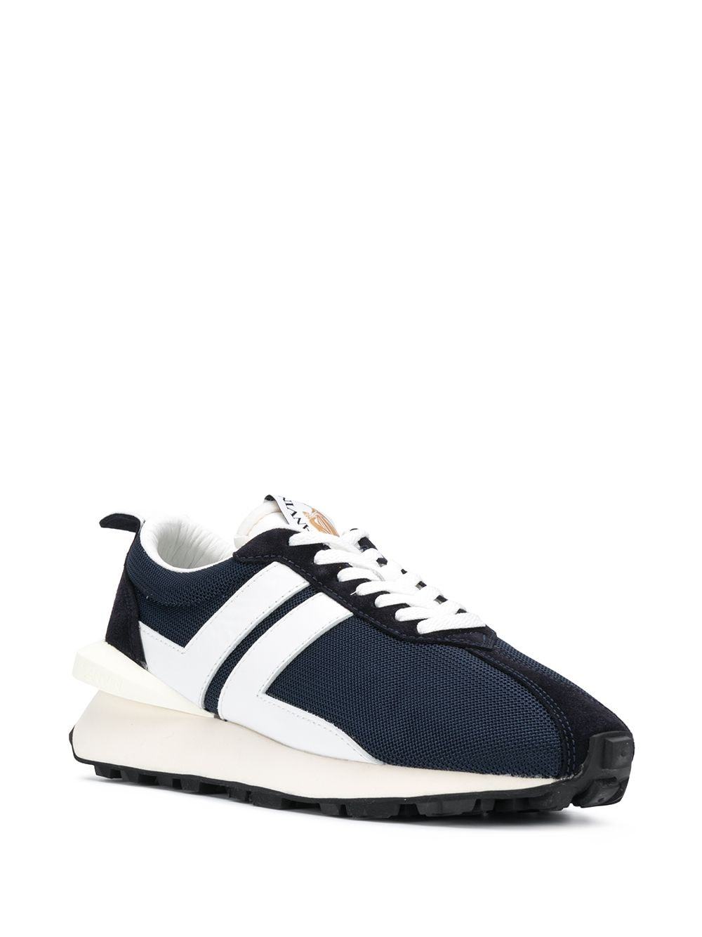 LANVIN Running Sneakers Navy - MAISONDEFASHION.COM