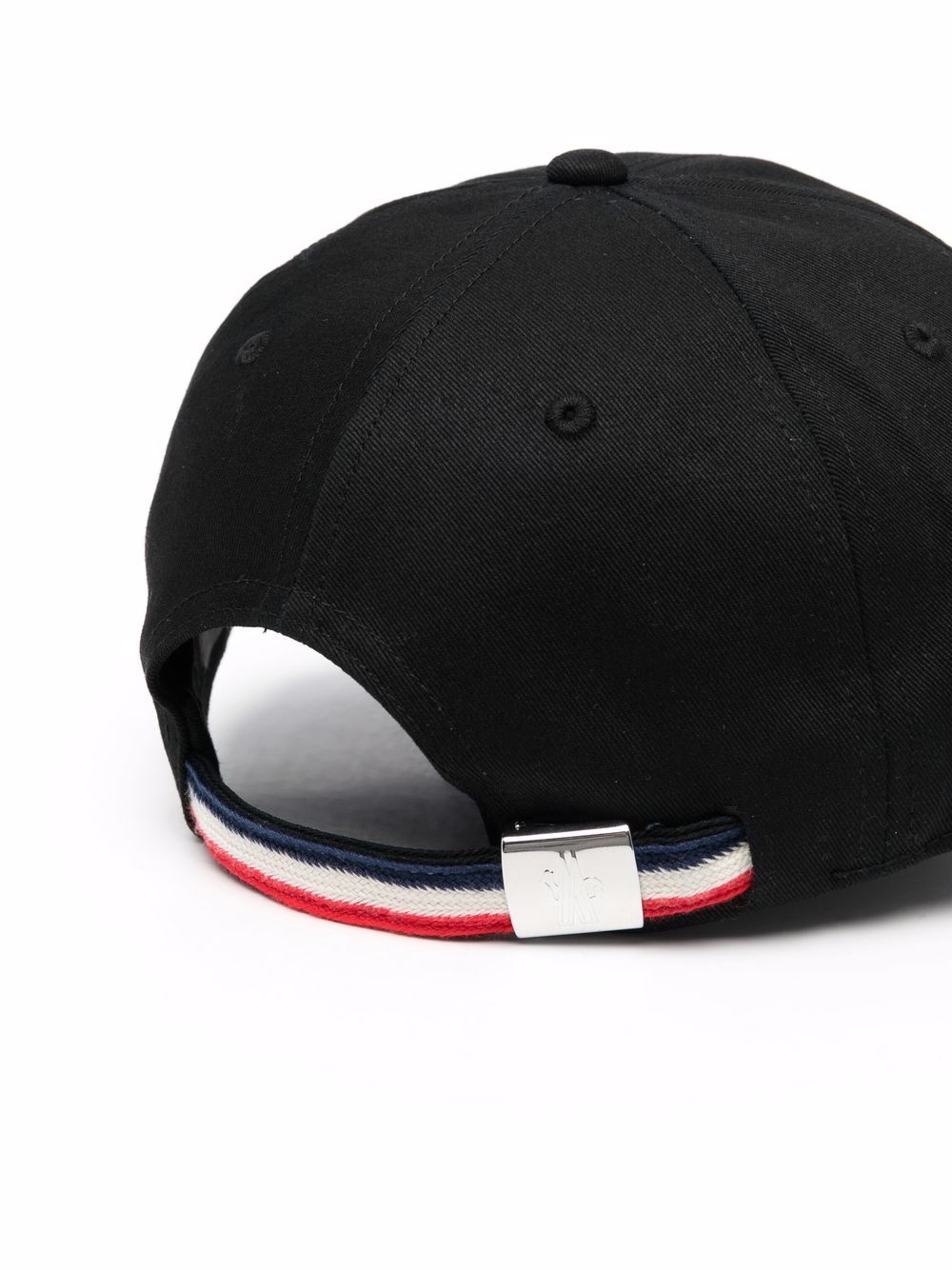 MONCLER Logo Baseball Cap Black - MAISONDEFASHION.COM