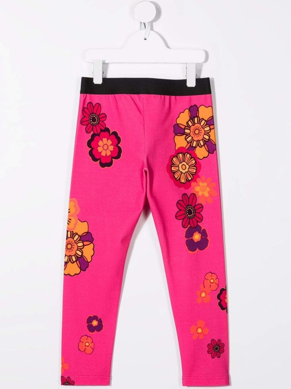 Dolce & Gabbana Girls Pink Floral Leggings