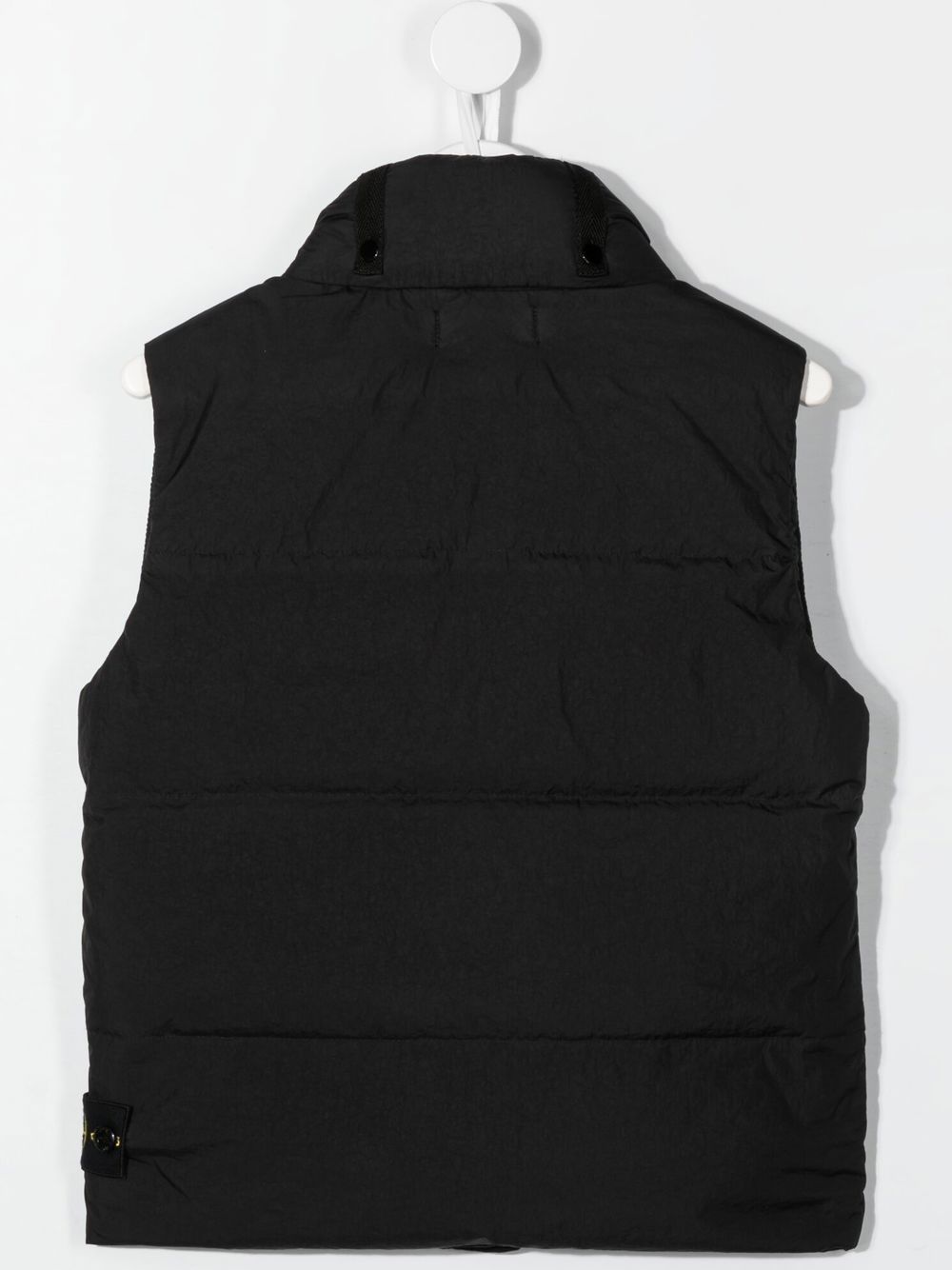 STONE ISLAND KIDS Logo-Patch Gilet Black - MAISONDEFASHION.COM