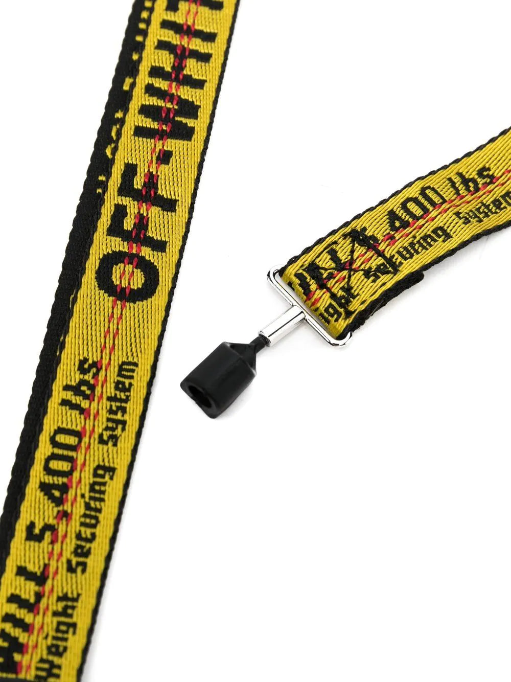 OFF-WHITE Industrial Belt Strap Cover Airpods Yellow/Black - MAISONDEFASHION.COM