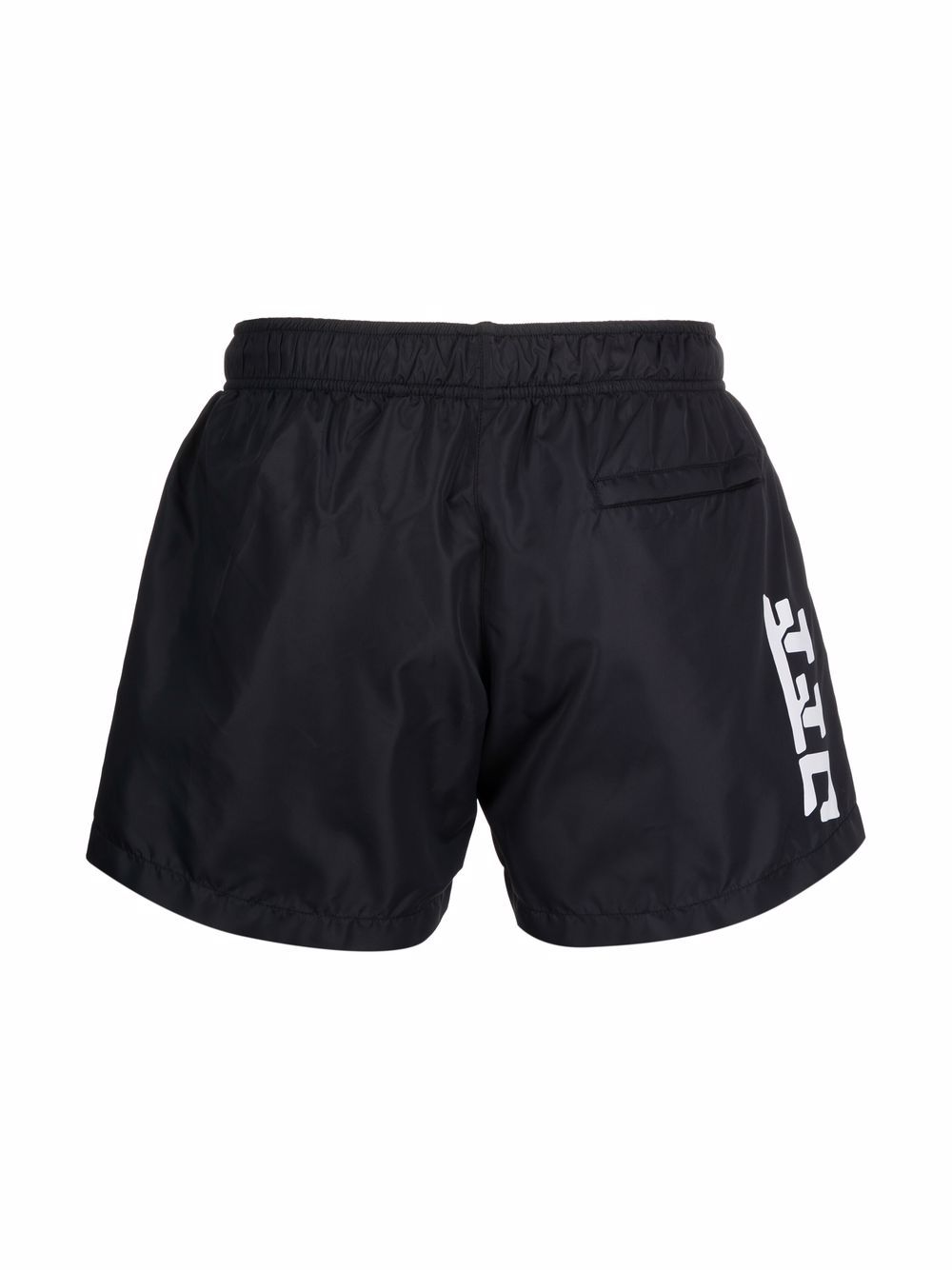 OFF-WHITE Hands Off Swim Shorts Black - MAISONDEFASHION.COM