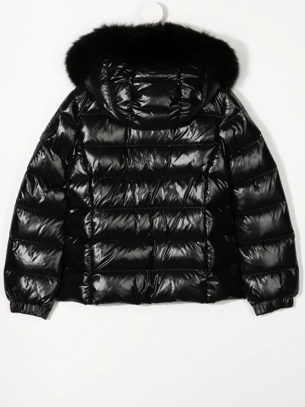 MONCLER KIDS Faux-fur hood puffer jacket Black - MAISONDEFASHION.COM