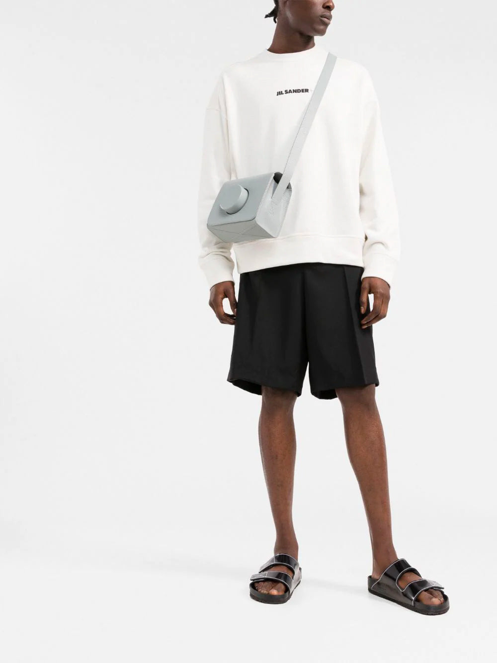 JIL SANDER Logo Sweatshirt Natural - MAISONDEFASHION.COM