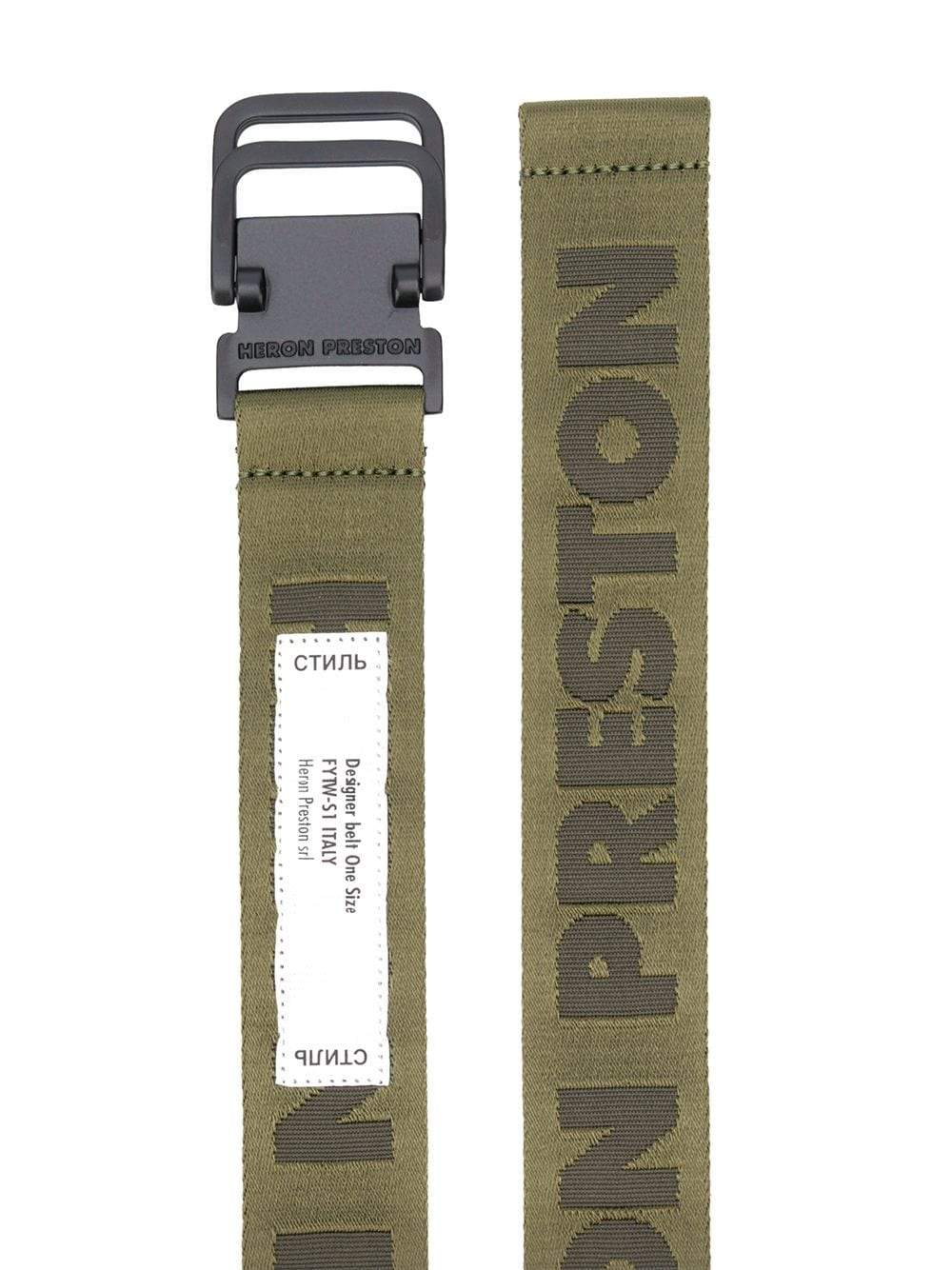 HERON PRESTON Tactical Tape Belt Olive - Maison De Fashion 