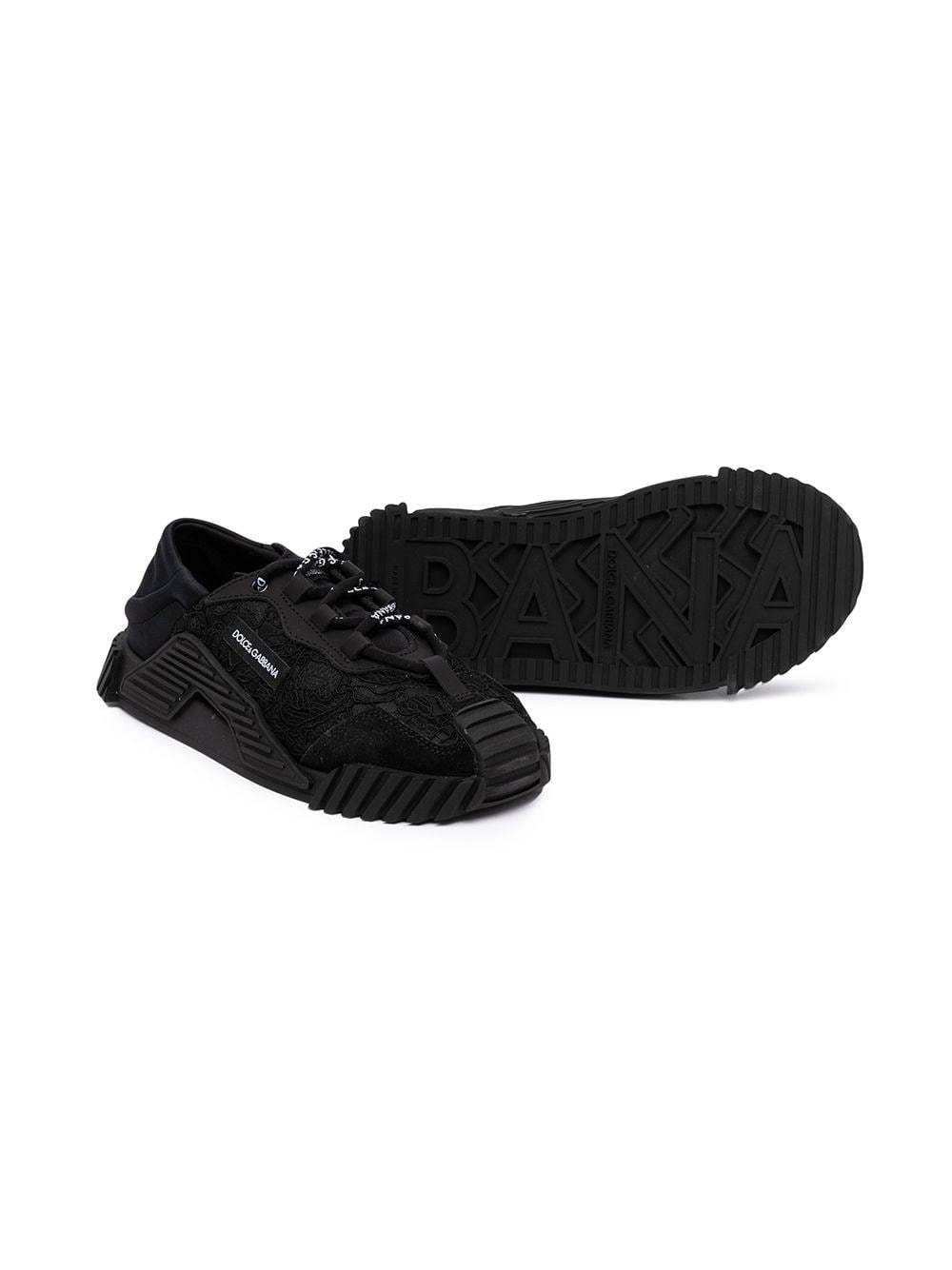 DOLCE & GABBANA KIDS Low-top sneakers Black - MAISONDEFASHION.COM