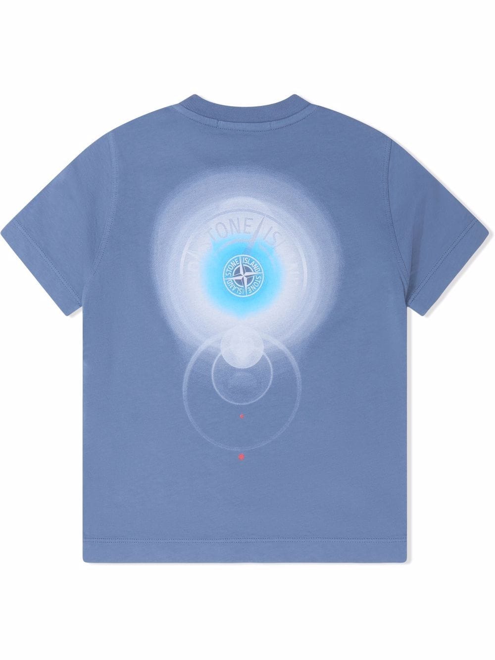 STONE ISLAND KIDS Logo-print cotton T-shirt Sky Blue - MAISONDEFASHION.COM