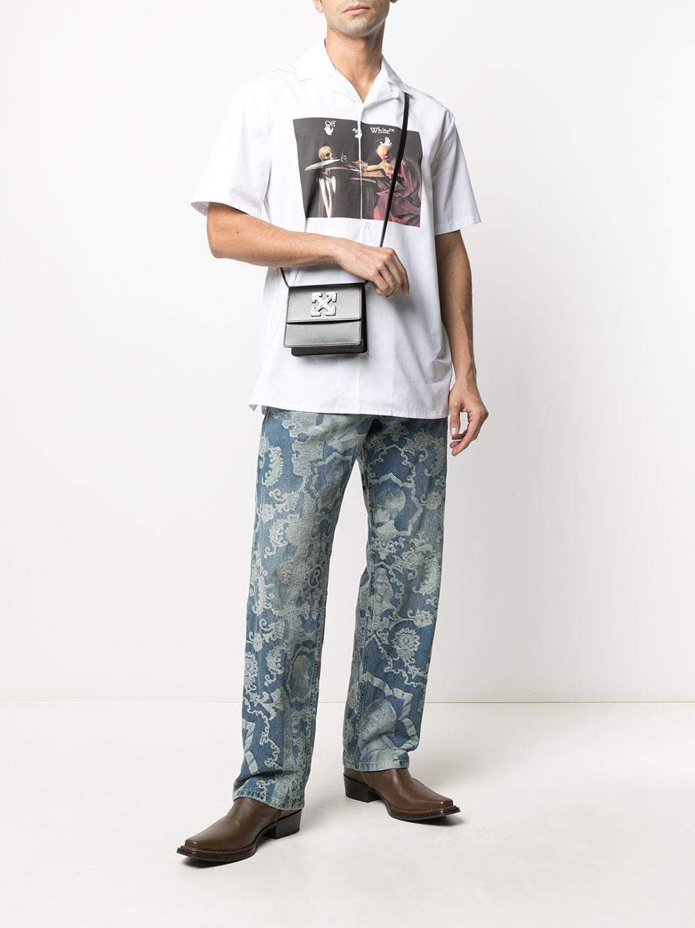 OFF-WHITE Caravaggio Holiday Shirt White - Maison De Fashion 