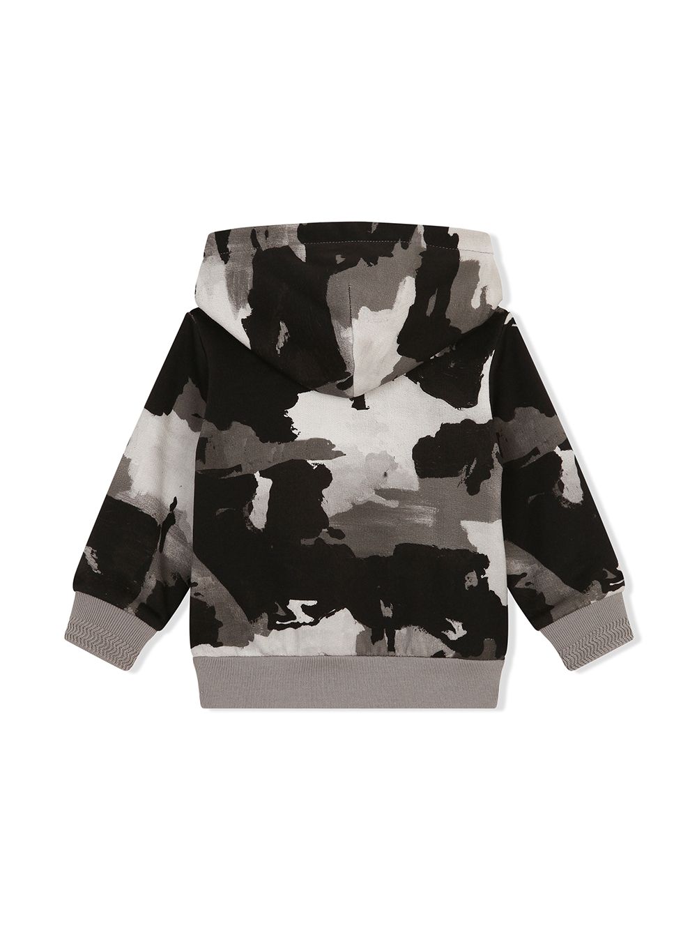 DOLCE & GABBANA BABY Camouflage-print hoodie Grey - MAISONDEFASHION.COM