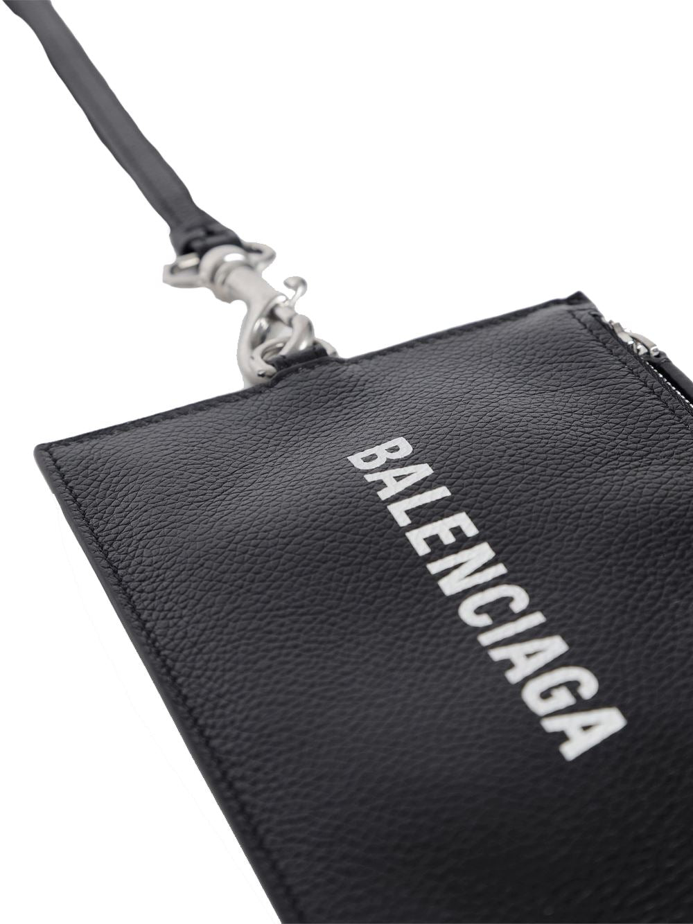 BALENCIAGA Zipped Cash Holder Black - Maison De Fashion 