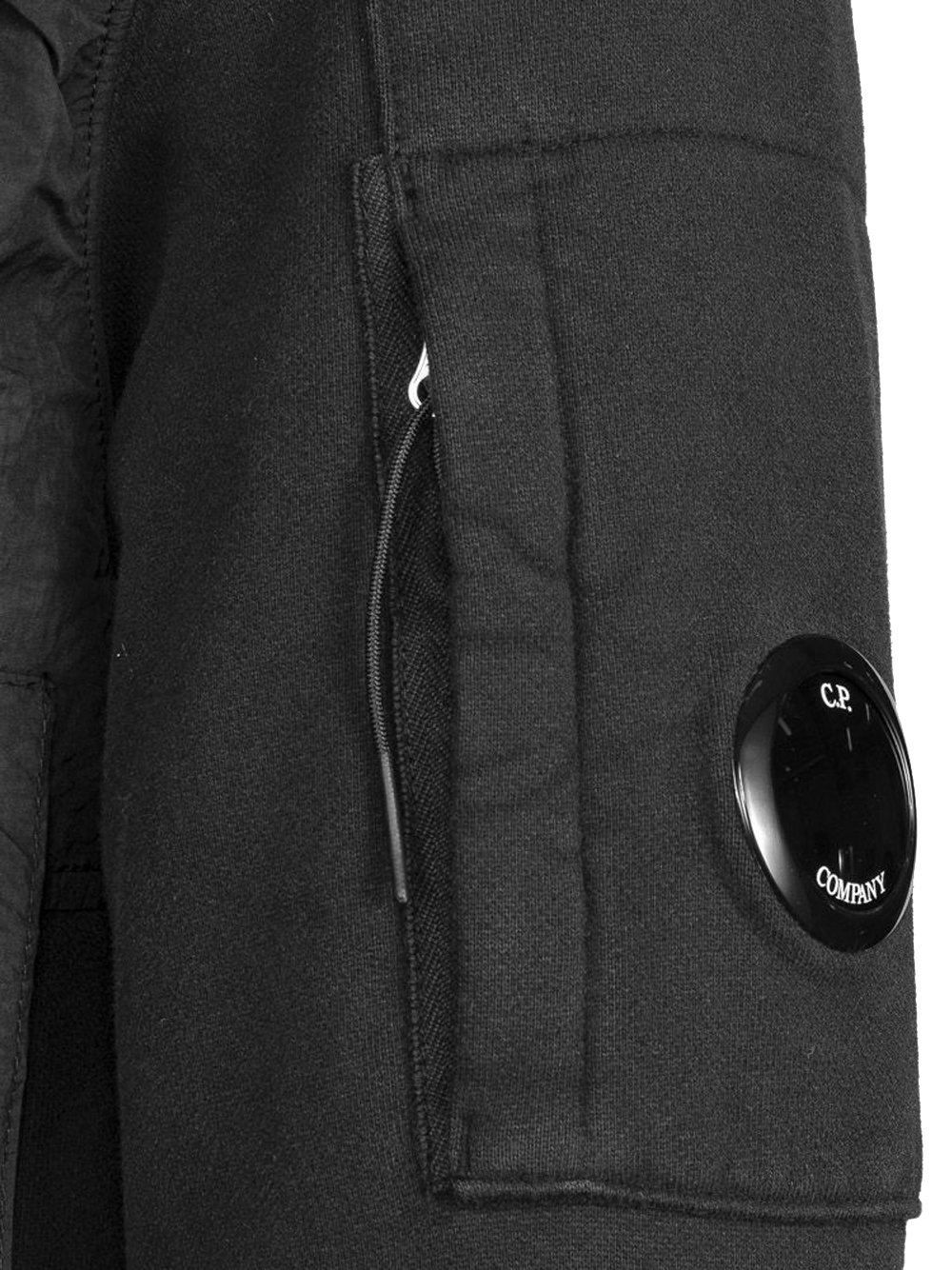 C.P. COMPANY Panelled Lens Sweatshirt Black - MAISONDEFASHION.COM