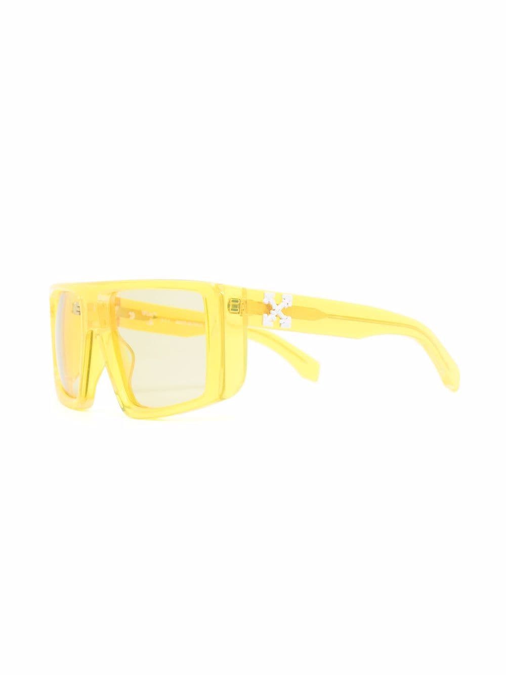 OFF-WHITE Alps oversize sunglasses Yellow - MAISONDEFASHION.COM