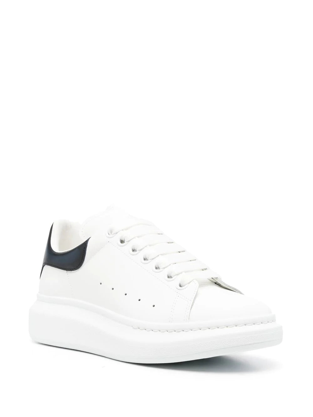 ALEXANDER MCQUEEN Leather Low-top Sneakers White - MAISONDEFASHION.COM