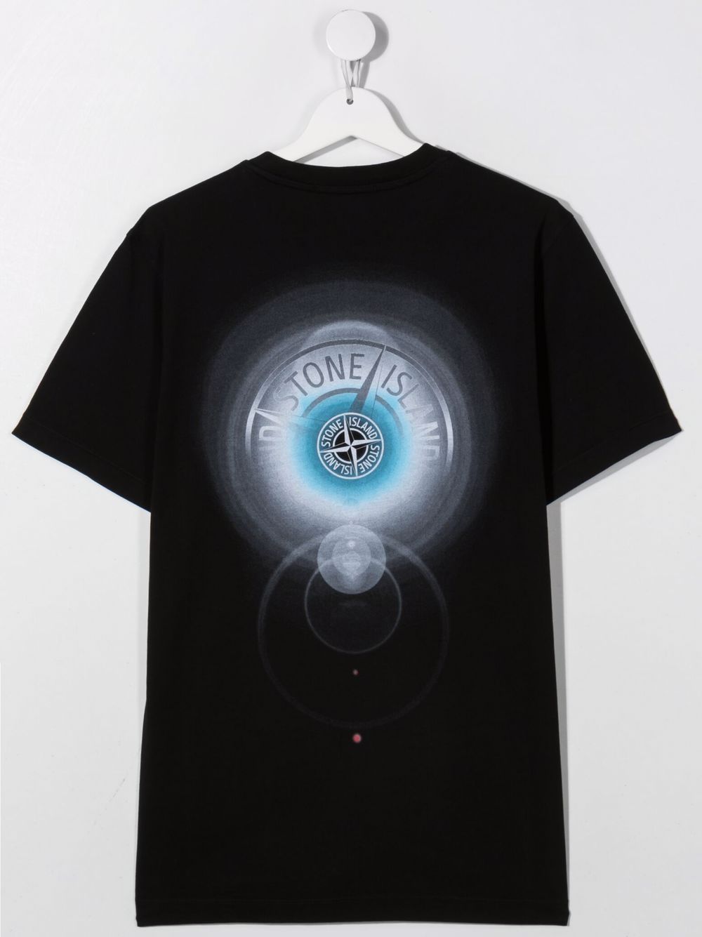 STONE ISLAND KIDS  Logo-print T-shirt Black - MAISONDEFASHION.COM