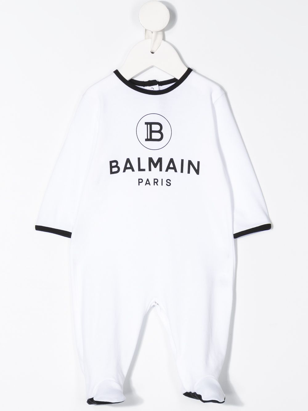 BALMAIN BABY Logo babygrow set White - MAISONDEFASHION.COM
