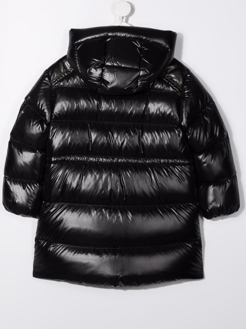 MONCLER KIDS Adile Padded long coat Black - MAISONDEFASHION.COM