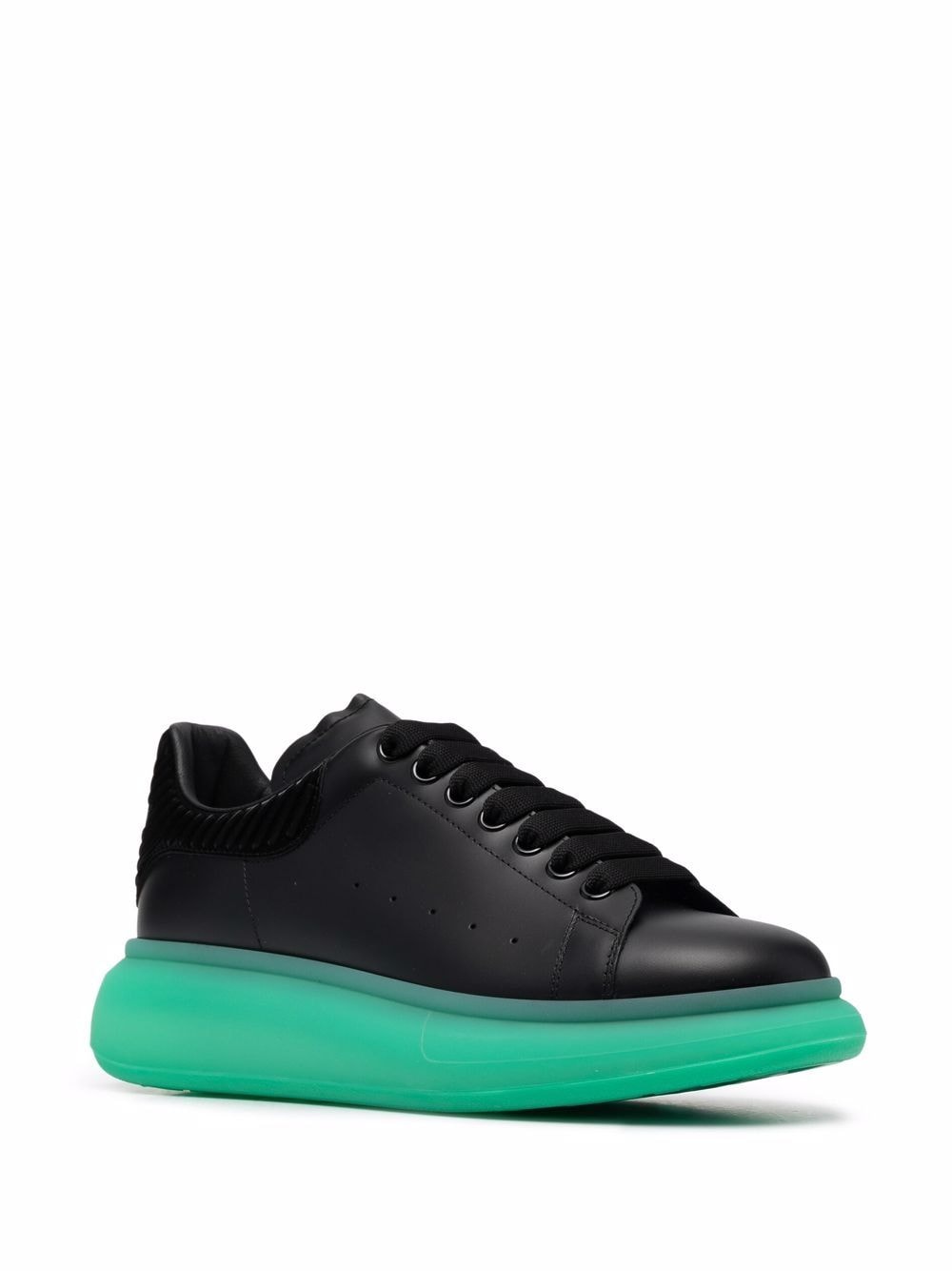 ALEXANDER MCQUEEN Oversized Sneakers Black/Green - MAISONDEFASHION.COM