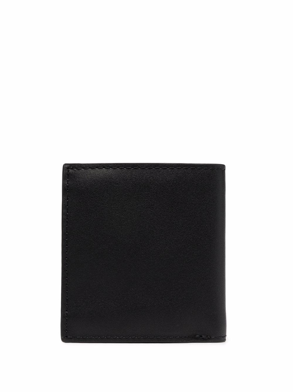 KENZO Tiger-head Slim Fold Wallet Black - MAISONDEFASHION.COM