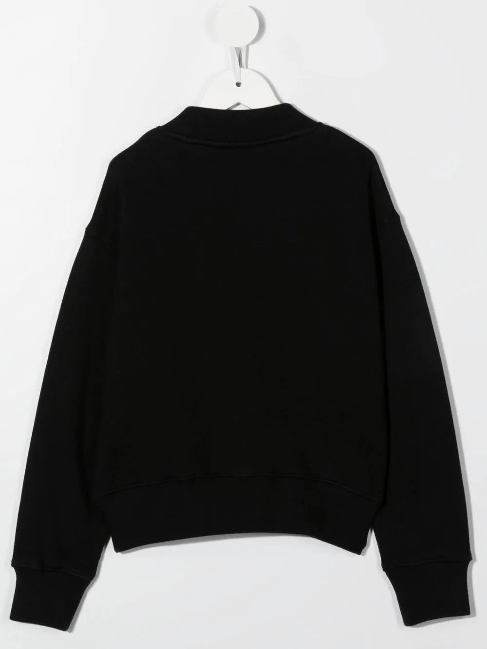 PALM ANGELS KIDS Classic Overlogo Crewneck Black/White - MAISONDEFASHION.COM