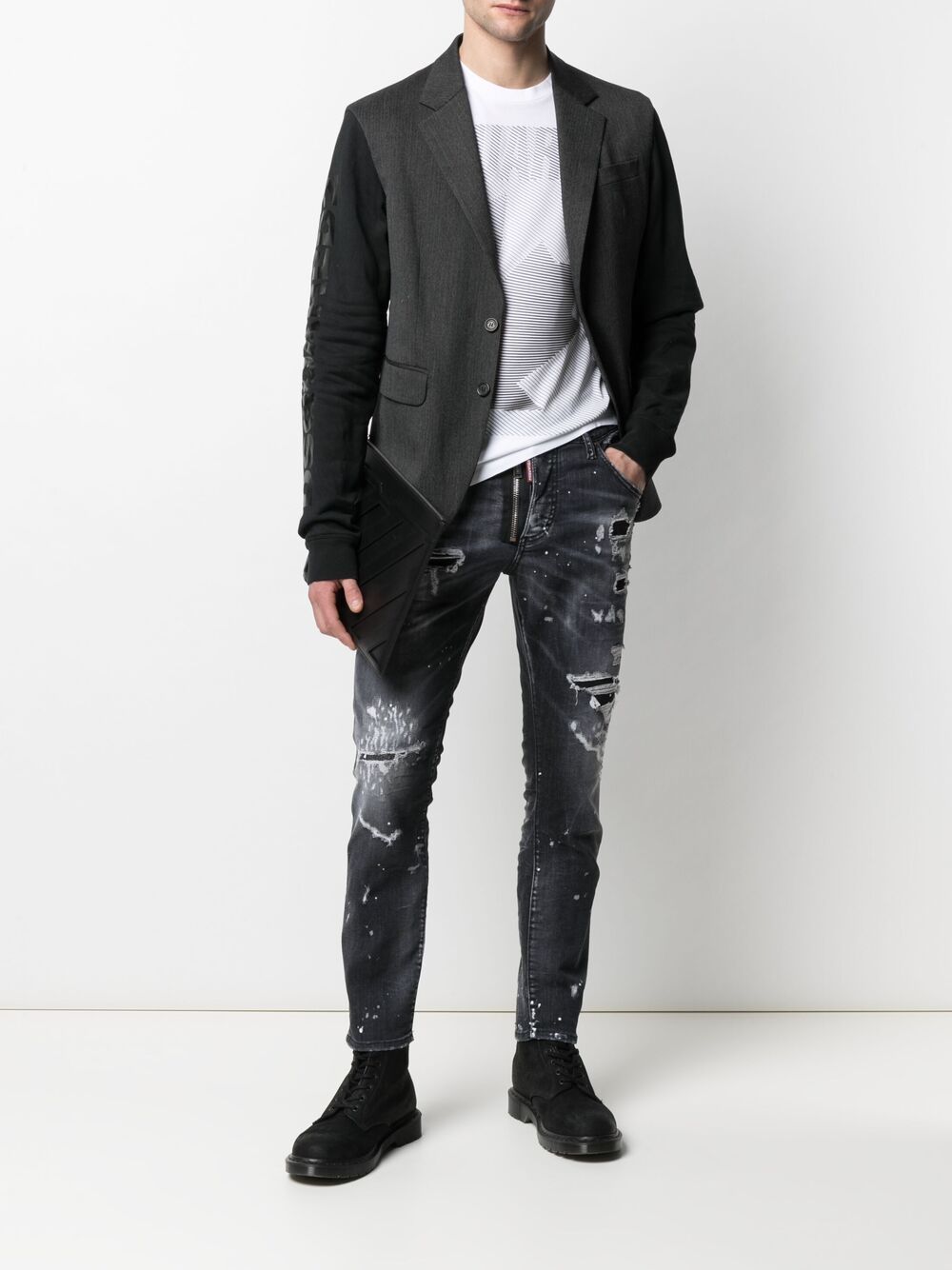 DSQUARED2 D2 Mi Skinny Twinky jeans Black - MAISONDEFASHION.COM