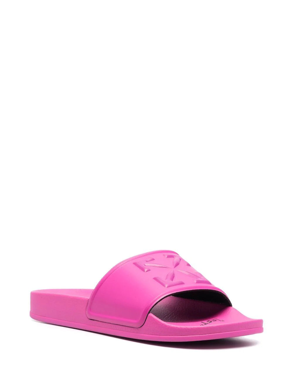 OFF-WHITE WOMEN Arrow Logo Sliders Pink - MAISONDEFASHION.COM