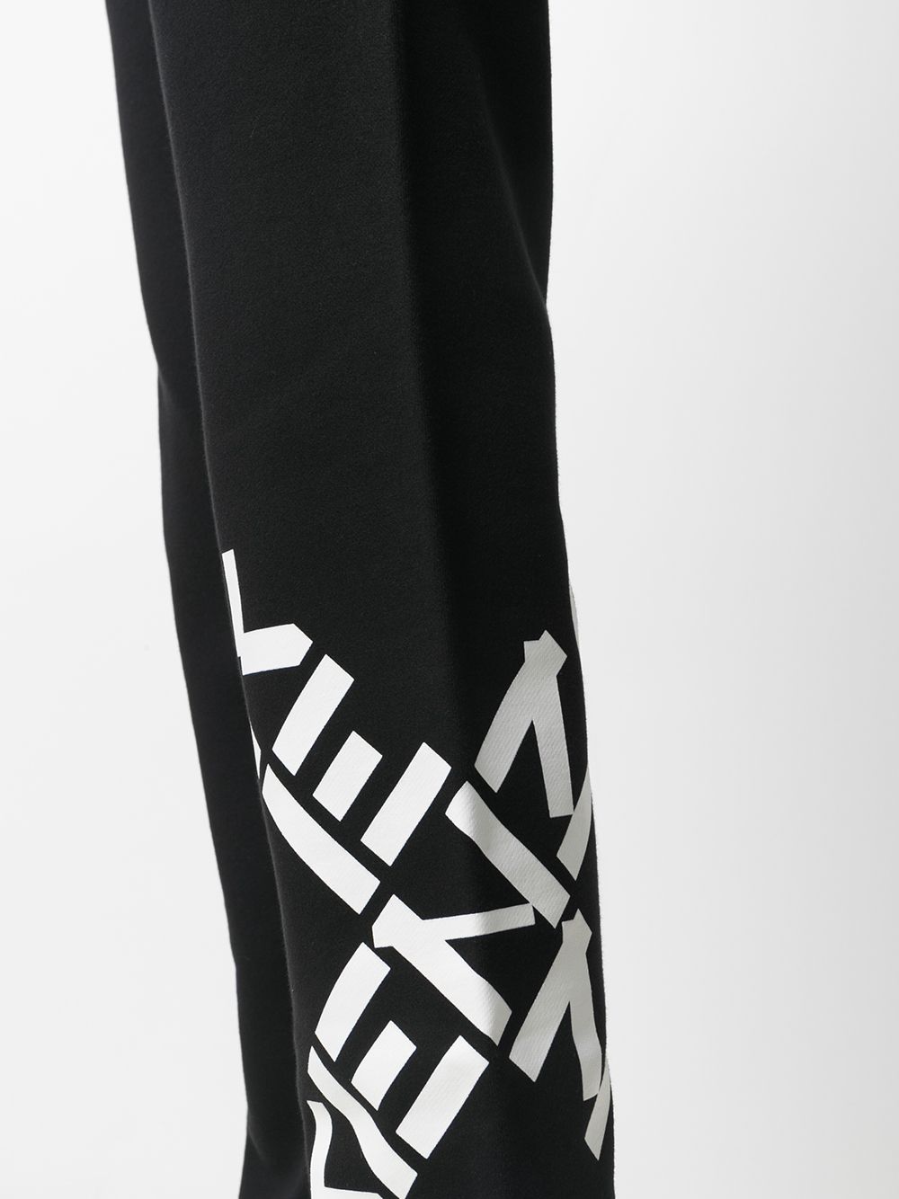 KENZO Cross Logo Sweatpants Black - MAISONDEFASHION.COM