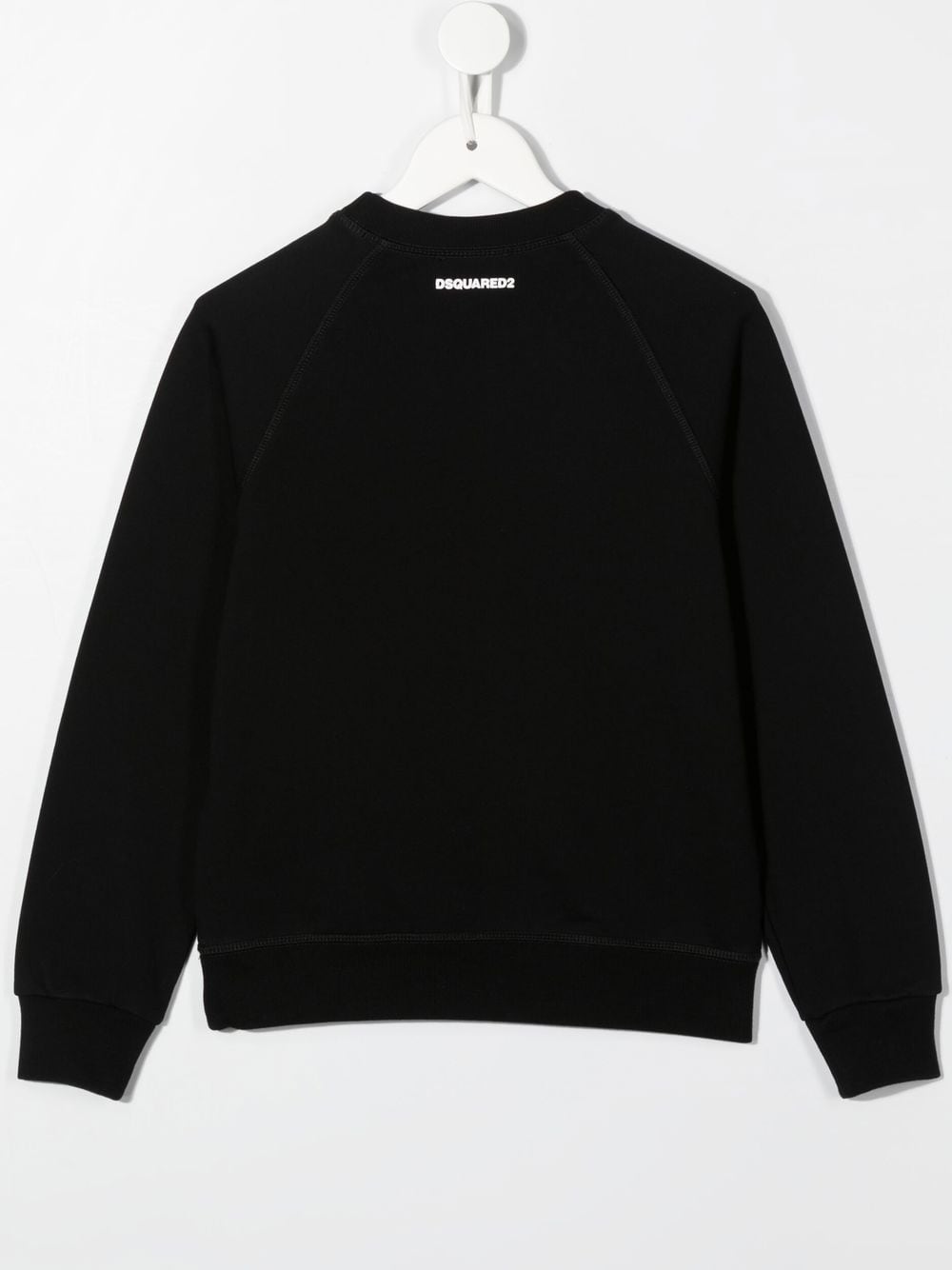 DSQUARED2 KIDS DSQ2 Logo Print Sweatshirt Black - MAISONDEFASHION.COM