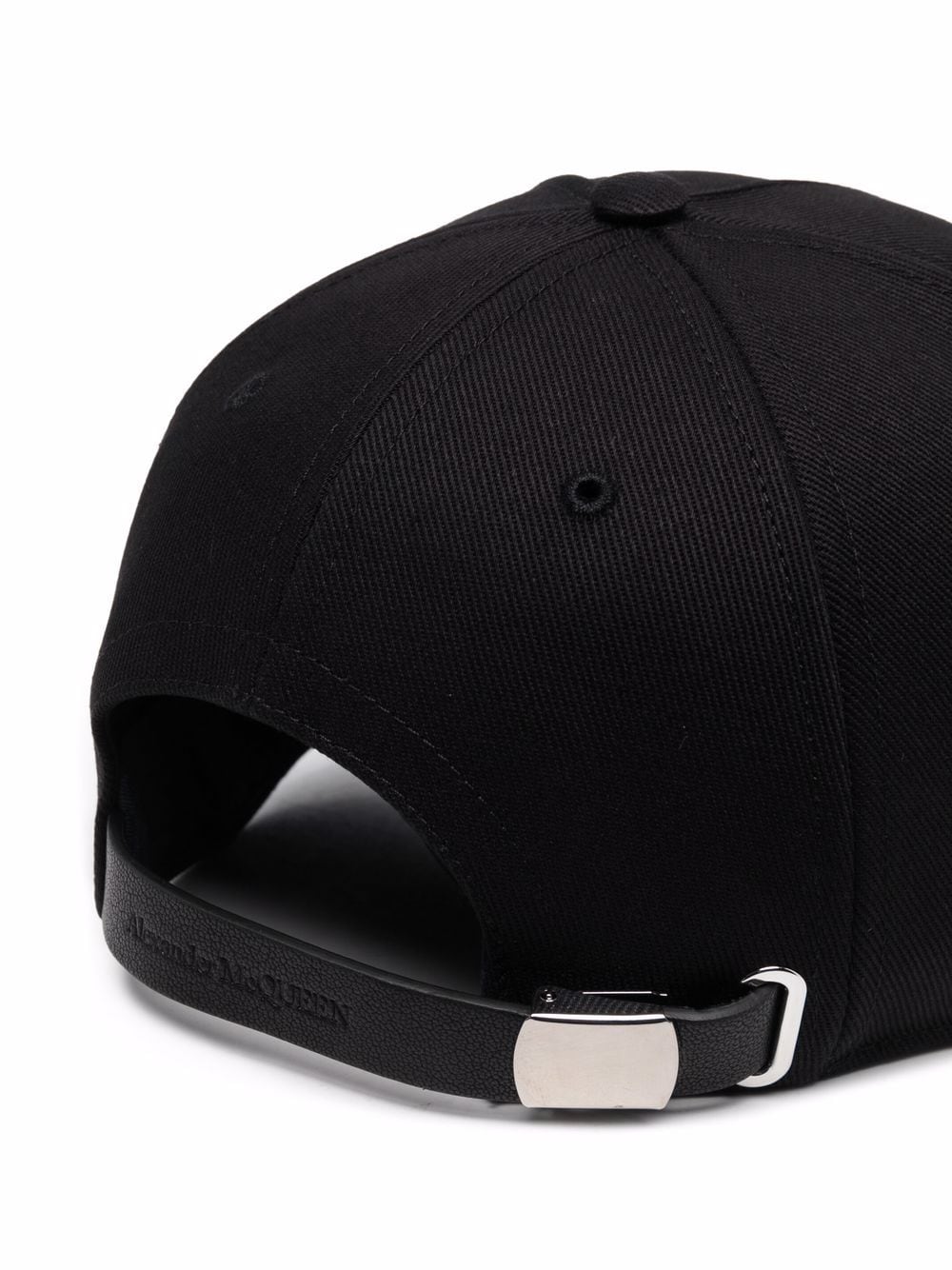 ALEXANDER MCQUEEN Script Logo Cap Black - MAISONDEFASHION.COM