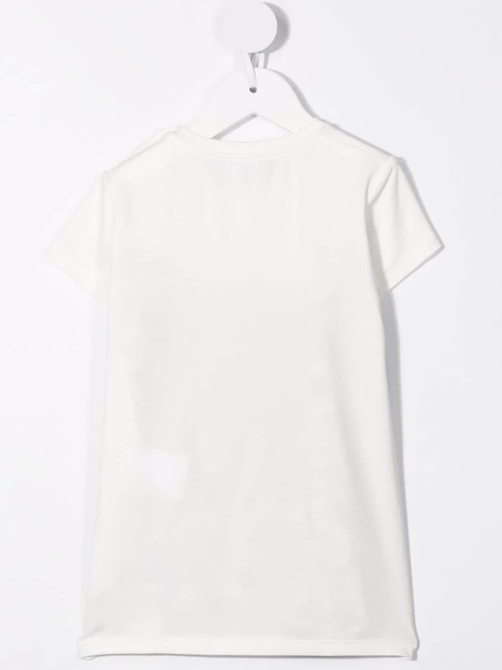 VERSACE BABY Baroccoflage print T-shirt dress White - MAISONDEFASHION.COM