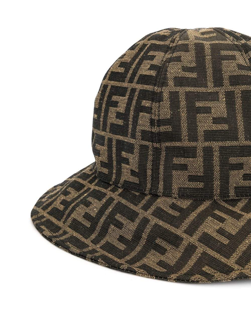 FENDI KIDS FF Monogram Sun Hat Brown - MAISONDEFASHION.COM