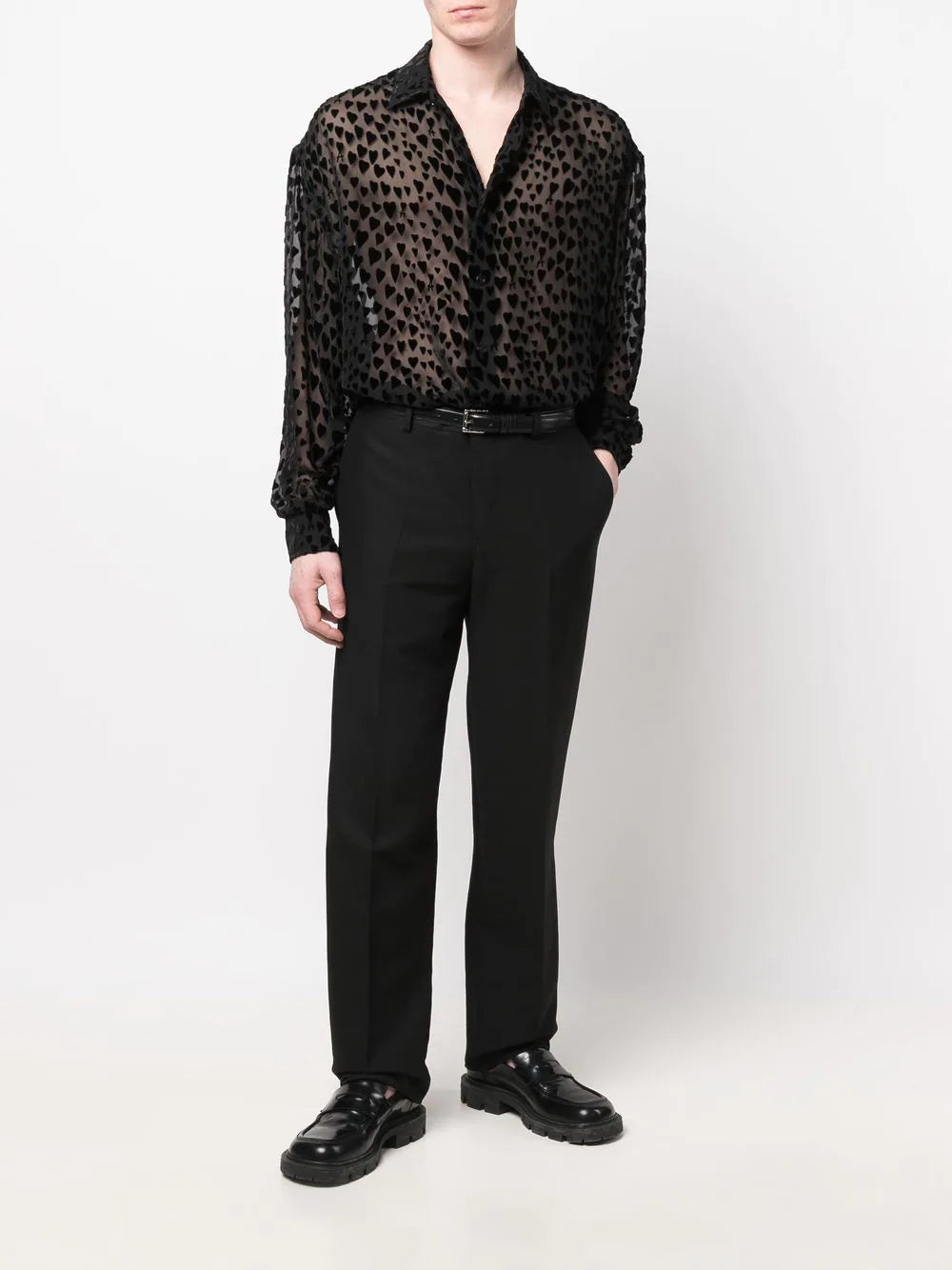 AMI PARIS Boxy Fit Shirt Black - MAISONDEFASHION.COM