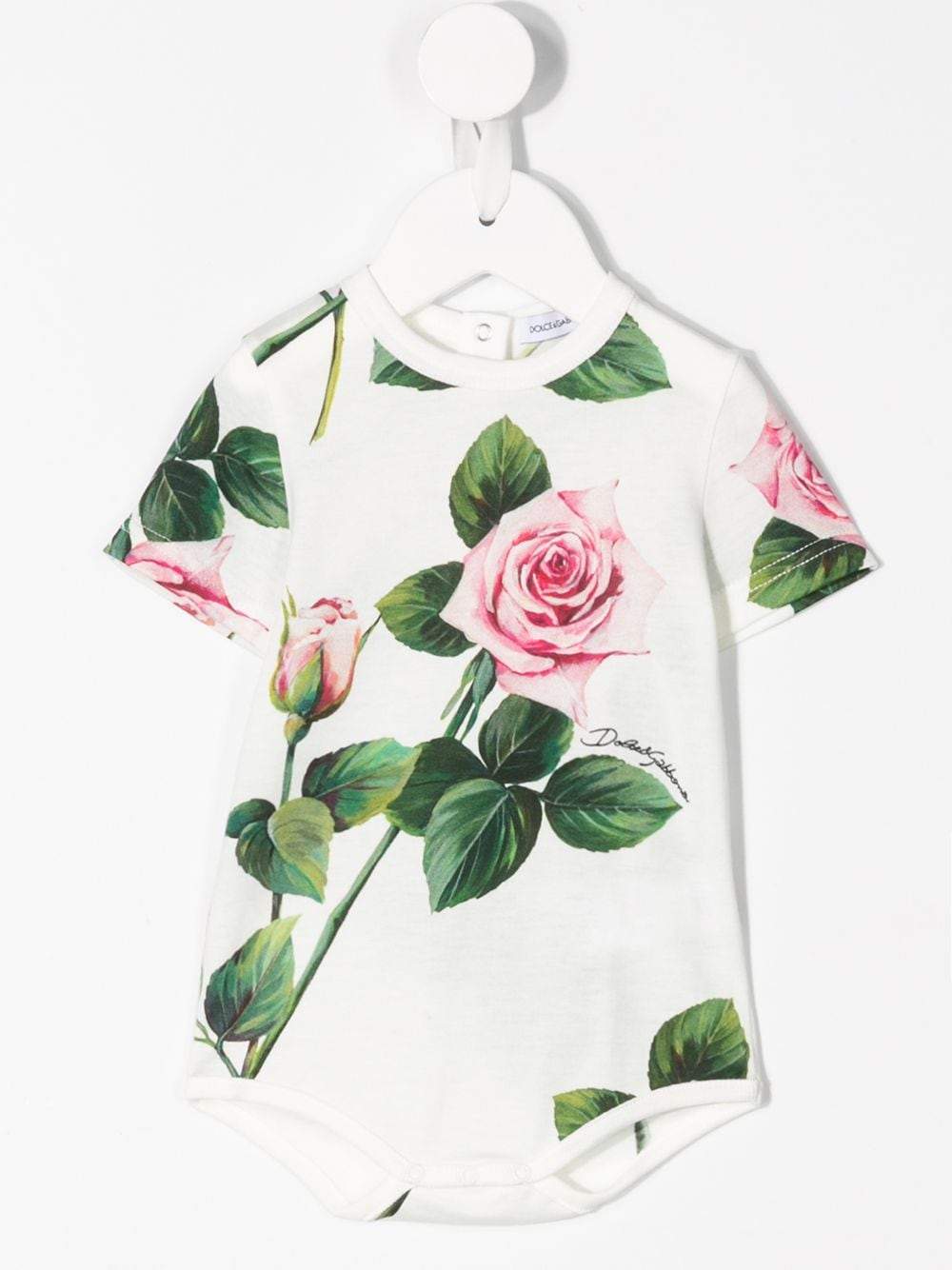 DOLCE & GABBANA BABY Rose Print 3-Piece Set - Maison De Fashion 