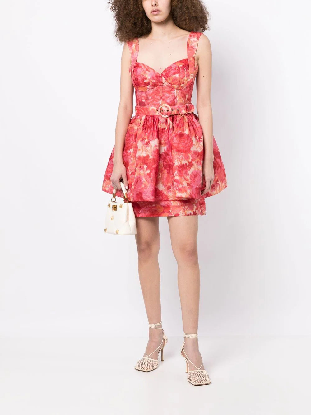 ZIMMERMANN WOMEN High Tide Mini Dress Pink - MAISONDEFASHION.COM