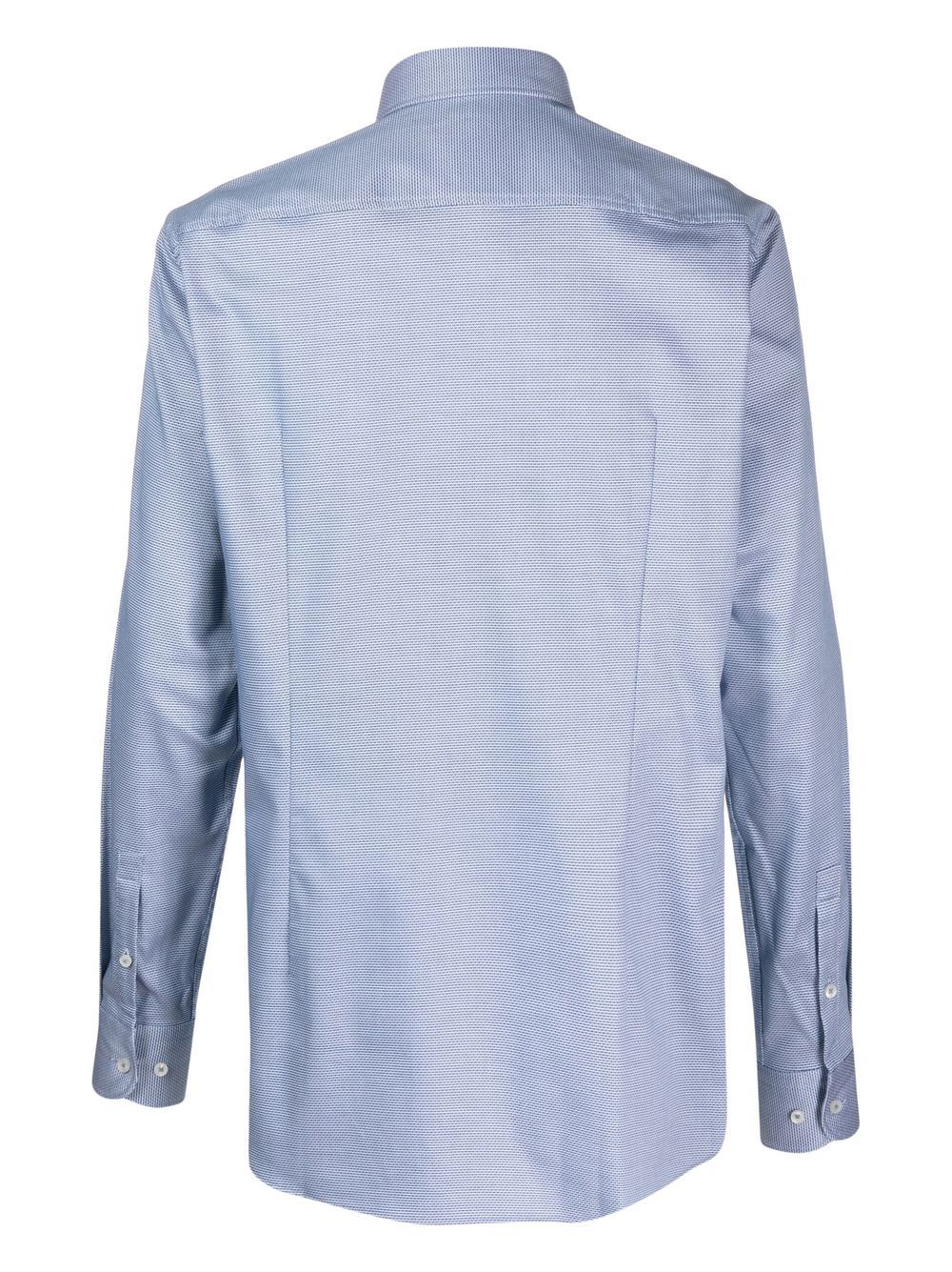 BOSS Long-sleeve Button-up Shirt Light/Pastel Blue - MAISONDEFASHION.COM