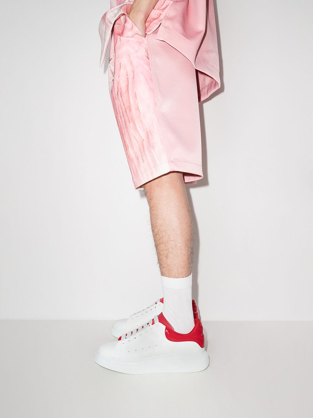 ALEXANDER MCQUEEN Oversized Sneaker Lust Red - MAISONDEFASHION.COM